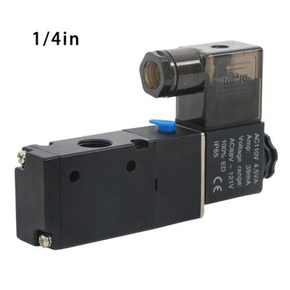 3 Way Normally Closed DC 110V Electric Solenoid Air Valve 1/4" NPT