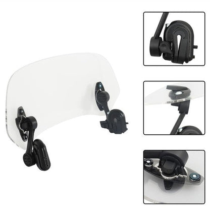 New Moto Windshield Extension Universal Adjustable Clip-on Windscreen Extender
