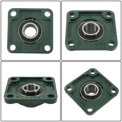6Pcs UCF205-16 Pillow Block Flange Bearing 1" Bore Solid Base Self Aligning
