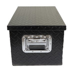 For Pickup Trailer Black Aluminum Diamond Plate 20"������������������12"������������������9.5" Tool Box w/Keys
