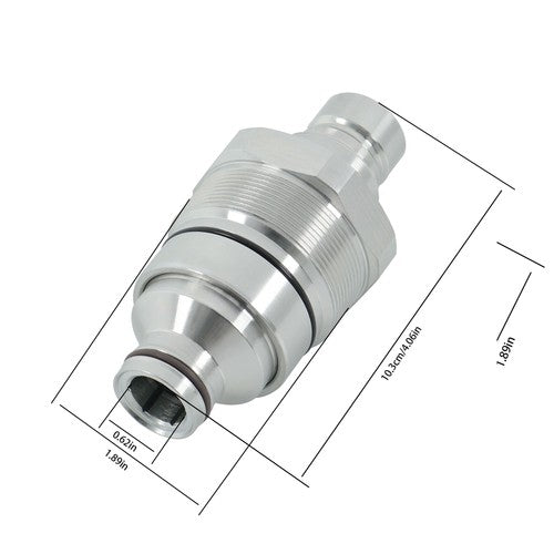 Male Flat Face Coupler Compatible With Caterpillar 279D 299D 226D 262D New