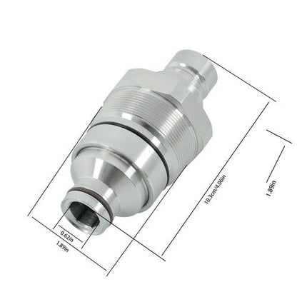 Male Flat Face Coupler Compatible With Caterpillar 279D 299D 226D 262D New