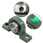 2PCS UCP211-32 Solid Base Pillow Block Bearing 2" Bore Self Aligning 2 Bolt