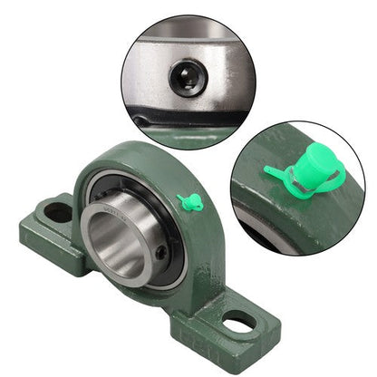2PCS UCP211-32 Solid Base Pillow Block Bearing 2" Bore Self Aligning 2 Bolt