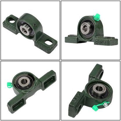 6PCS UCP201-8 Pillow Block Bearing 1/2" Bore 2 Bolt Cast Iron Base Self-Aligning