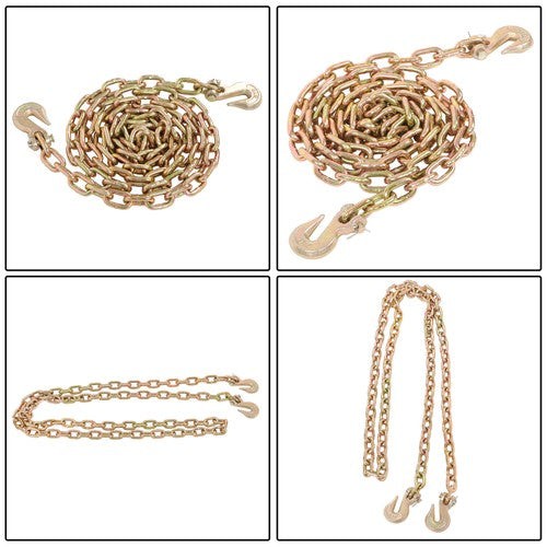 With Clevis HooksTransportation Bundle Chain Steel Gold 4700lbs G70 5/16in×10ft