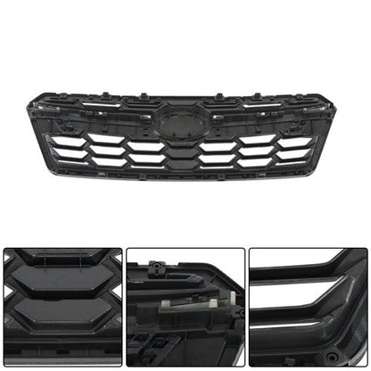 Fit For Subaru Crosstrek 2018-20 Front Bumper Grille Black Carbon Fiber Plastic