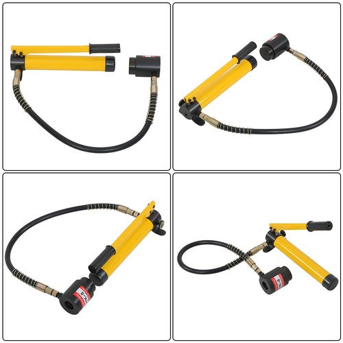 Hydraulic Knockout Punch Driver 10 Ton 1/2" to 2" With 6 Dies Tool Kit