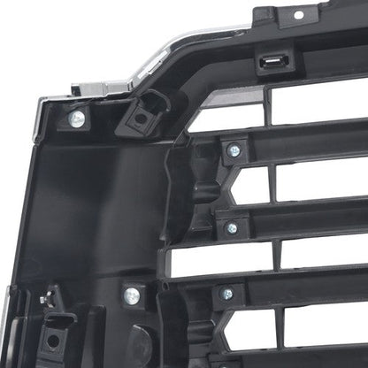 Front Bumper Upper Grille Chrome New Fit For Toyota Sequoia 2018 19-22 Plastic