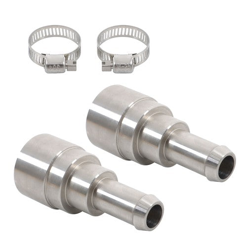 2×Heater Core Coolant Hose Connectors Fit For 1998-14 Silverado Tahoe Suburban