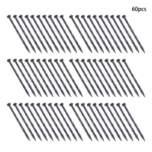 Edging Nails Garden Anchoring Spikes 8 Inch 60 Pcs Plastic Spiral Landscape
