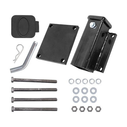 Brand New 4"- 4.5" Square Bolt-on Bumper Hitch Receiver 2 inch Receiver Opening
