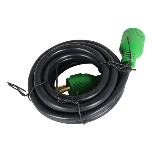 3 Prong 30A 15FT Generator Extension Cord 125V NEMA L5-30P/R Twist Lock