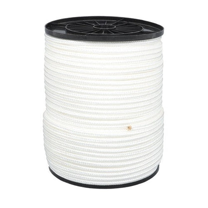 3/8in × 500ft Nylon Solid Braid Rope High UV Abrasion Resistance Industrial