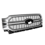 Satin Aluminum Front Bumper Grille Grill For 2021-2023 Ford F-150 F150 Limited