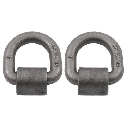 2 Pack 1" Weld On Forged D Ring with Welding Clip 47,000 LBS Fracture Strength