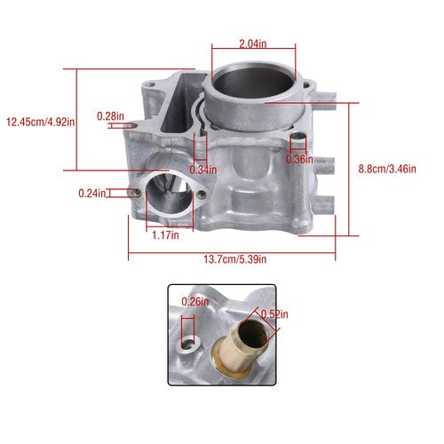 For Honda SH125i 2013-2019 PCX125 2012-2019 52.4mm Cylinder Piston Gaskets Kit
