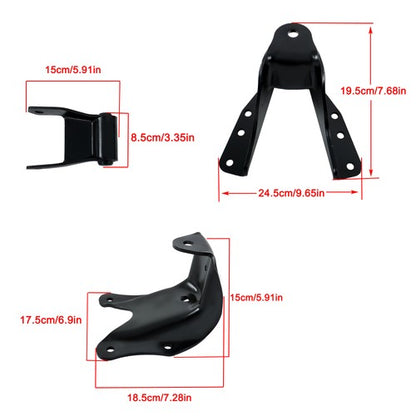 For Ford F250 F350 83-1997 LH/RH Rear Leaf Spring Hanger Bracket Shackle 722-101