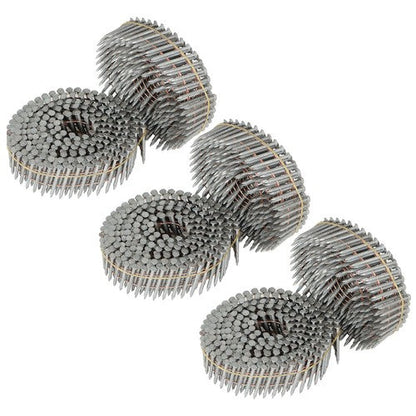 Full Round-Head Hot-Dipped Galvanized 3600× 1-1/4"× 0.092" Ring Coil Siding Nail