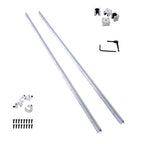 2PCS SBR16-2200mm Linear Guide Rails with 4Pcs SBR16UU Bearing Blocks