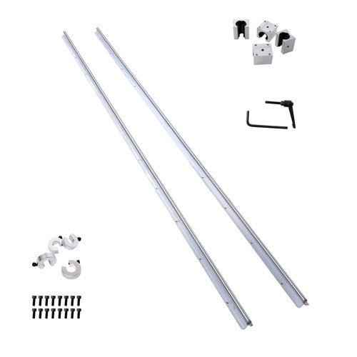 2PCS SBR16-2200mm Linear Guide Rails with 4Pcs SBR16UU Bearing Blocks