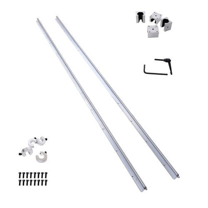 2PCS SBR16-2200mm Linear Guide Rails with 4Pcs SBR16UU Bearing Blocks