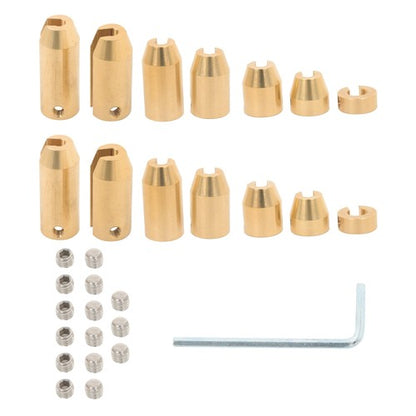14 PACK Universal Motorcycle Reusable Brass Wheel Spoke Balance Weights