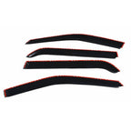 Tape-On Window Visor Guards Sun Rain Shade Smoke For Ford Explorer 2011-2019