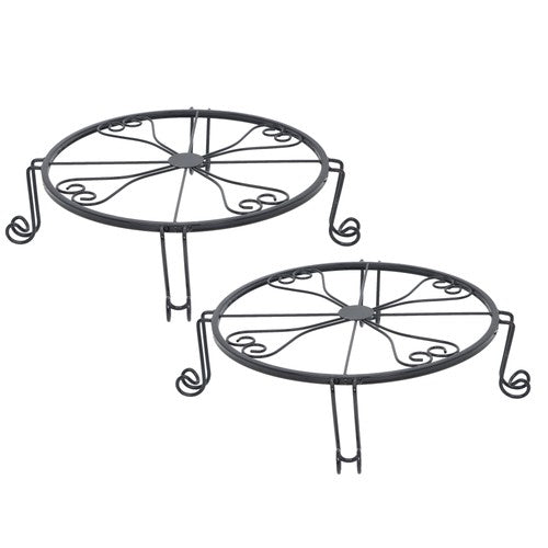 2 Pack Plant Stand For Flower Pot Heavy Duty Flower Pot Round Supports Rack
