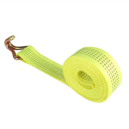 8-Pcs 2" x 15 Ft Ratchet Straps With J Hook 5000 Lbs Heavy Duty Tie Downs