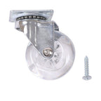 2Inch Caster Wheels 4 pieces Heavy Duty Alloy Steel + Rubber Casters white
