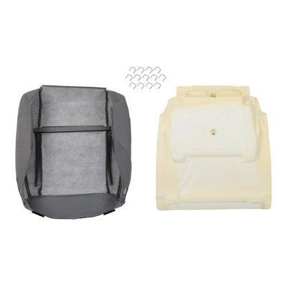 Cloth Passenger Bottom Seat Cover&Foam Cushion Gray For Jeep Wrangler 2007-2012