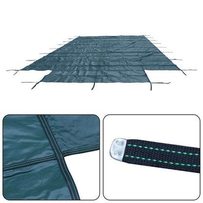 Inground Pool Cover Safety Fits Rectangle Swimming Pool Mesh Solid Pool