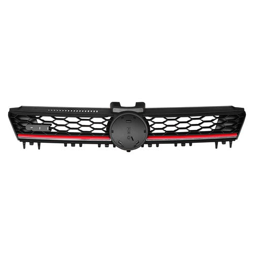 Front Grille Black w/ Red Trim for 2015 2016 for VW for Volkswagen MK7 Golf GTI