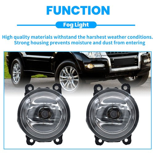 Front Clear Lens Fog Lights Bumper Lamp for 2015-2018 for Jeep Renegade
