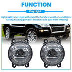 Front Clear Lens Fog Lights Bumper Lamp for 2015-2018 for Jeep Renegade