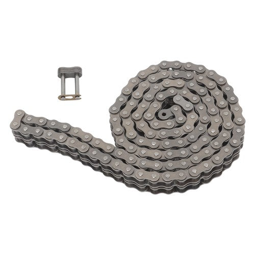 #80-2 Duplex Double Strand Roller Chain x 10 feet + 2 Connecting Links