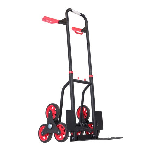 W/ 6 TPR Wheels Stair Climbing Hand Truck Capacity:440lbs Telescoping Handle