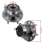4× Front Rear Wheel Hub Bearings For Chrysler 200 Dodge Avenger 2011-2014 FWD