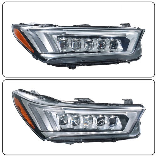 LED For Acura MDX 2017 2018 2019 2020 Right Side Headlight Assembly Clear Lens