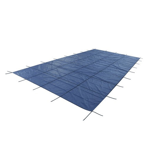 Inground Pool Safety Cover 20' × 40' Rectangle Safety Pool Covers Blue Mesh