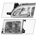 JDM Chrome Headlights w/Turn Signal Corner Lights For 1993-1997 Toyota Corolla