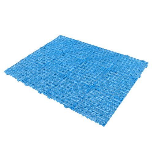 55PCS 12 x 12in Interlocking Drainage Floor Tiles Modular Interlocking Tile Blue