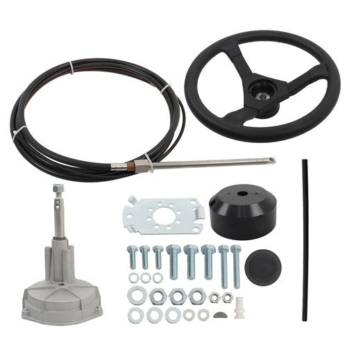 12 Feet SS13712 Rotary Steering System Outboard Kit Marine Steering Cable