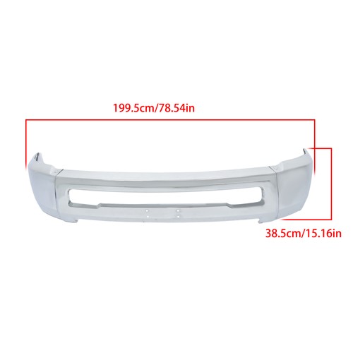 Split Steel Suitable For RAM 2500 3500 2010-2018 Replacement Front Bumper Chrome