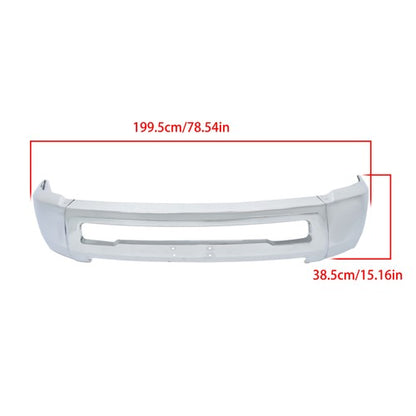 Split Steel Suitable For RAM 2500 3500 2010-2018 Replacement Front Bumper Chrome