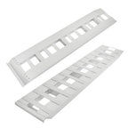 2Pcs 72'' ������������������ 14'' Aluminum Sliver Trailer Ramps 6500LBS Total Beavertail Hook End