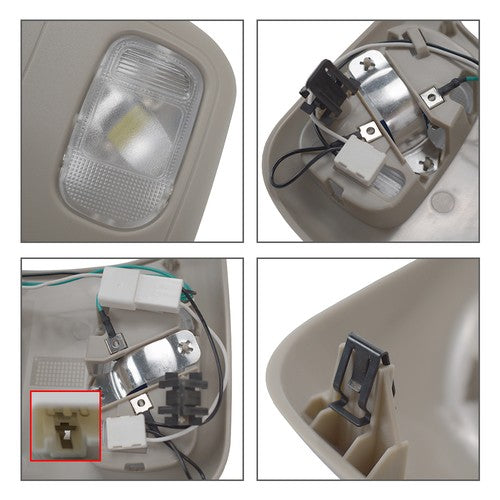 For 2002-2010 Dodge Ram 2500 1500 3500 Overhead Roof Console Interior Map Light