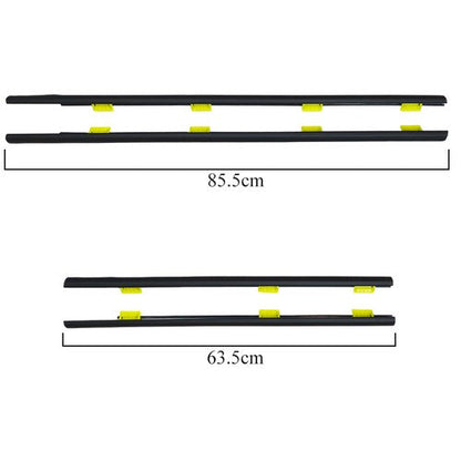 Window Weatherstrip 4PC Sweep Molded Trim Outer Black for Honda CR V 2005 EX