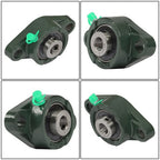 6PCS UCP201-8 Pillow Block Bearing 1/2"Bore 2 Bolt Cast Iron Base Self Alignment
